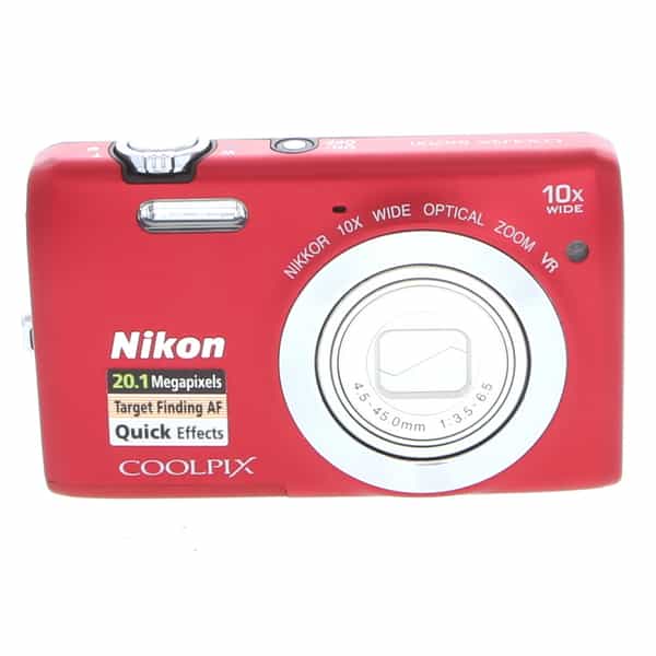 Nikon Coolpix S6700 Digital Camera, Red {20.1MP} at KEH Camera