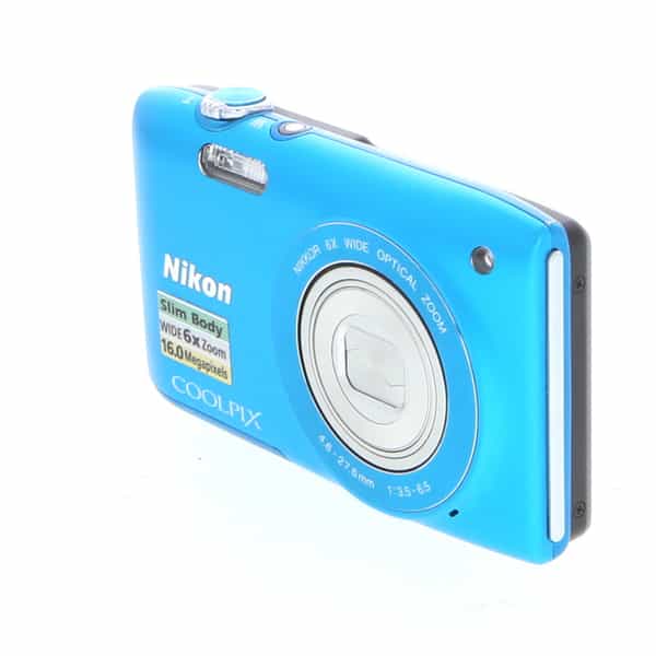 Nikon Coolpix S3200 Digital Camera, Blue {16MP} at KEH Camera