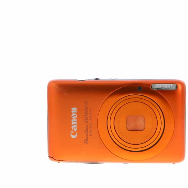 Canon IXUS 130 Digital Camera, Orange {14.1MP} International Version of  ELPH SD1400 IS at KEH Camera