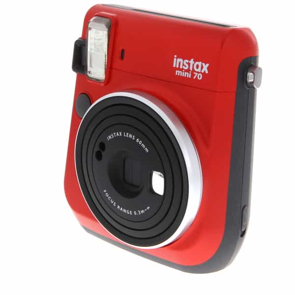 FUJIFILM INSTAX mini 70 Instant Film Camera, Passion Red at KEH Camera
