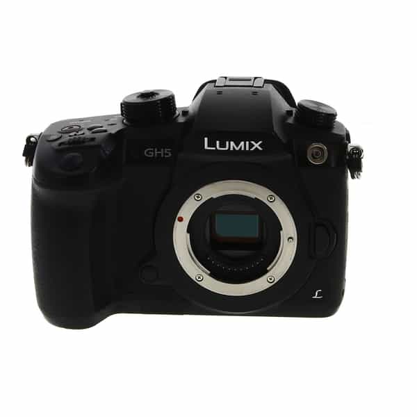Panasonic Lumix DC-GH5 Mirrorless MFT (Micro Four Thirds) Digital Camera  Body, Black, with V-Log L Upgrade {20.3MP} at KEH Camera