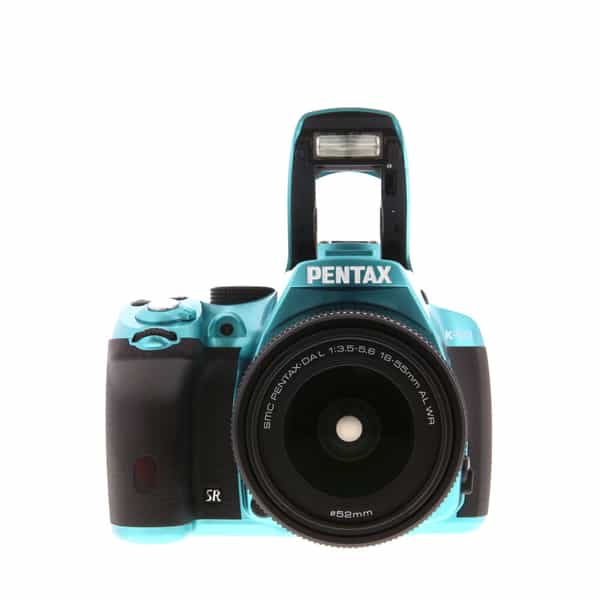 Pentax K-50 Mint with Black Grips Digital Camera With 18-55mm F/3.5-5.6 DAL  AL WR Black Lens (52) {16.3MP} at KEH Camera