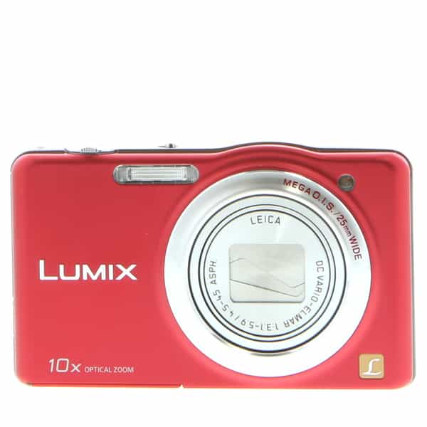 Havoc Gedeeltelijk talent Panasonic Lumix DMC-SZ1 Digital Camera, Red {16.1MP} at KEH Camera