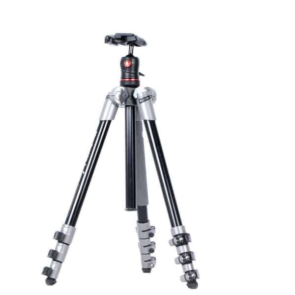 Manfrotto Befree Compact Travel Aluminum Alloy Tripod with Ball Head,  4-Section, Gray/Black, 15.75-56.7 in. (MKBFRA4D-BH) at KEH Camera