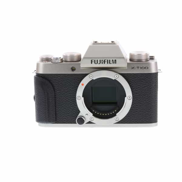 Fujifilm X-T100 Mirrorless Digital Camera Body, Dark Silver {24.2MP} at KEH  Camera
