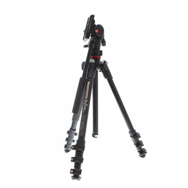 Manfrotto Befree Live Compact Aluminum Alloy Tripod with Video Fluid Head,  4-Section, Black 17-59.5 in. (MVKBFR-LIVEUS) at KEH Camera
