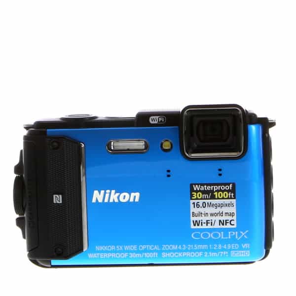Nikon Coolpix AW130 Waterproof Underwater Digital Camera, Blue {16MP} at  KEH Camera