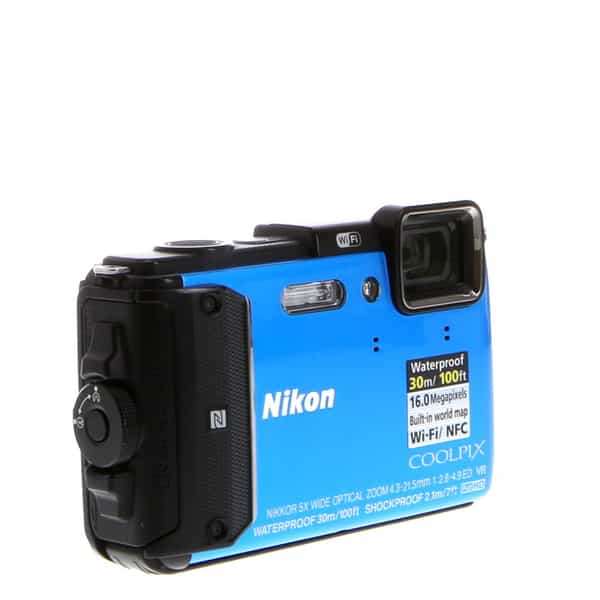 Nikon Coolpix AW130 Waterproof Underwater Digital Camera, Blue {16MP} at  KEH Camera