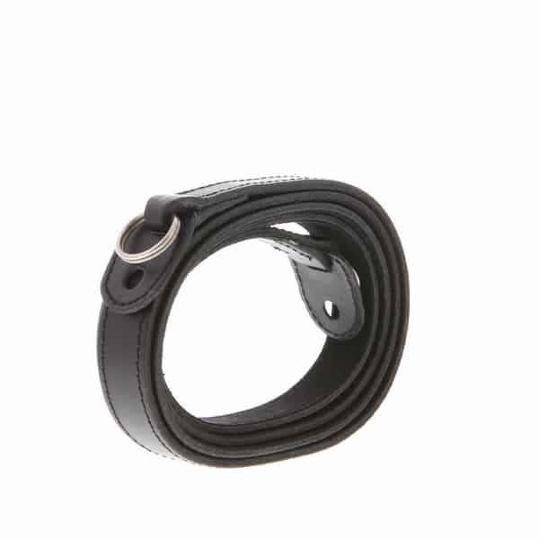 Leica Carrying Strap with Protection Flap for M10, 0.88 in. Wide, Tapered  Black Leather (24023) at KEH Camera