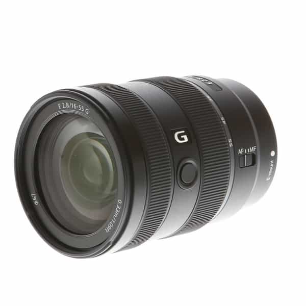 Sony E 16-55mm f/2.8 G Autofocus APS-C Lens for E-Mount, Black {67}  SEL1655G at KEH Camera