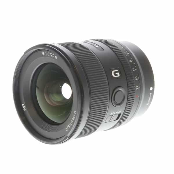 Sony FE 20mm f/1.8 G Full-Frame Autofocus Lens for E-Mount, Black {67}  SEL20F18G at KEH Camera