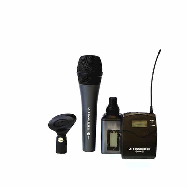 Sennheiser EW 100 G3 Wireless Microphone System (A: 516-558MHz) with Bonus  E835 Handheld Microphone, EK 100 Receiver, SK 100 Transmitter, SKP 100  Plug-On Transmitter, ME 4 Cardioid Lavalier Microphone at KEH Camera