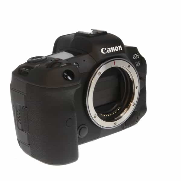 Canon EOS R5 Mirrorless Camera Body {45MP} - With Battery LP-E6NH, Body  Cap, Charger LC-E6, Strap ER-EOSR5, 39.4in USB Cable IFC-100U with Cable