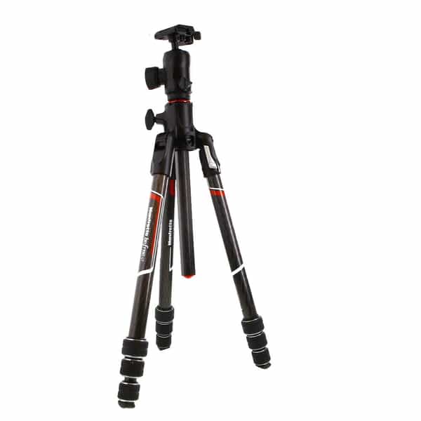 Manfrotto Befree GT XPRO Travel Carbon Fiber Tripod with 496 Center Ball  Head, 4-Section, Black, 3.5-64.6 in, (MKBFRC4GTXP-BH) at KEH Camera