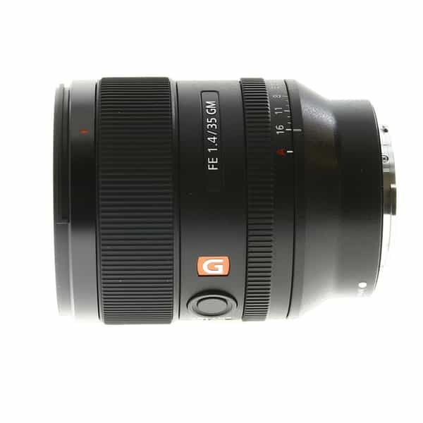 Sony FE 35mm f/1.4 GM Full-Frame Autofocus Lens for E-Mount, Black {67}  SEL35F14GM - With Caps, Case, Hood - LN-
