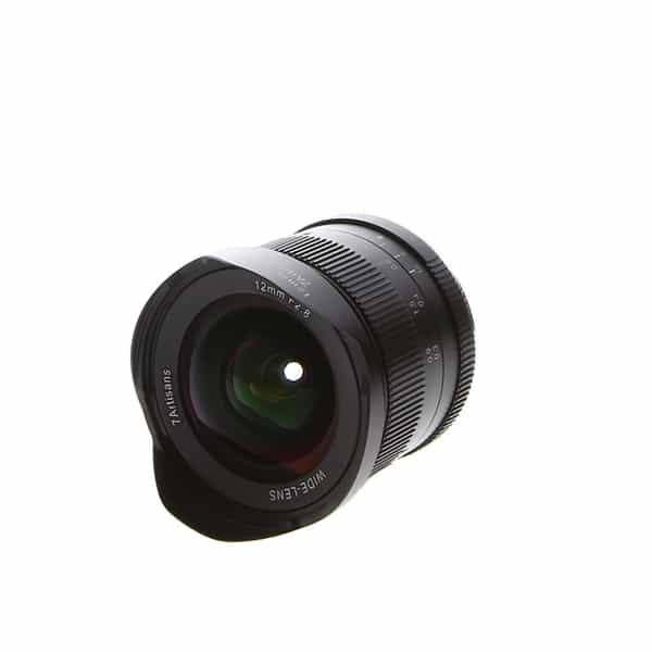 7artisans 12mm F/2.8 Manual APS-C Lens for MFT (Micro Four Thirds), Black  with Built-In Petal Hood at KEH Camera
