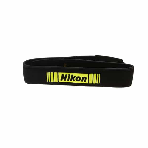 Nikon Long Telephoto Lens Padded Strap (LN-2) 1.75" Wide Black/Yellow at  KEH Camera