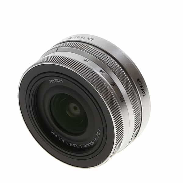 Nikon Nikkor Z DX 16-50mm f/3.5-6.3 VR Autofocus APS-C Lens for Z-Mount,  Silver {46} at KEH Camera