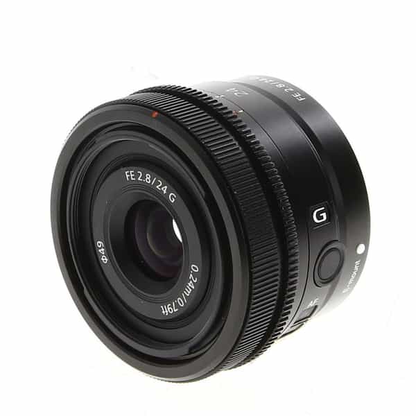 Sony FE 24mm f/2.8 G Full-Frame Autofocus Lens for E-Mount, Black (49}  SEL24F28G at KEH Camera