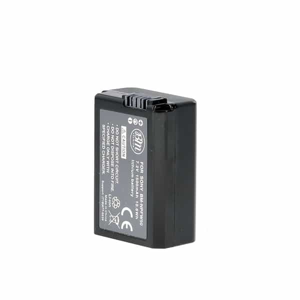 BM Premium Battery NP-FW50 for Sony a7, a7R, a9, a7S, a6000 (7.2V 1500mAh)  at KEH Camera