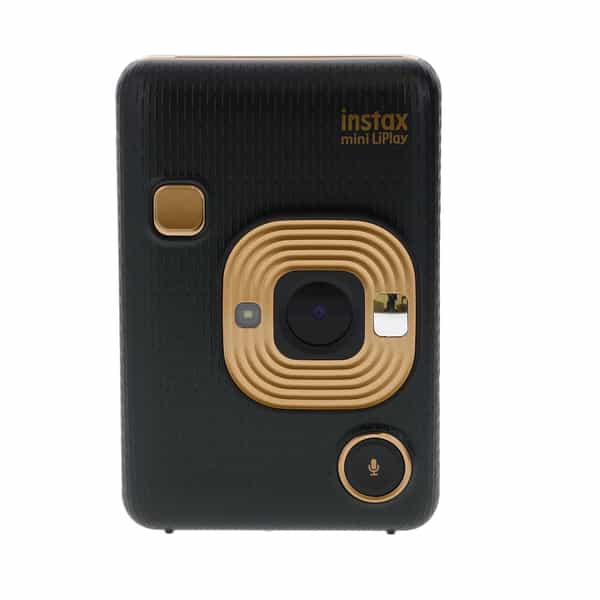 FUJIFILM INSTAX mini LiPlay Hybrid Instant Film Camera, Elegant Black at  KEH Camera