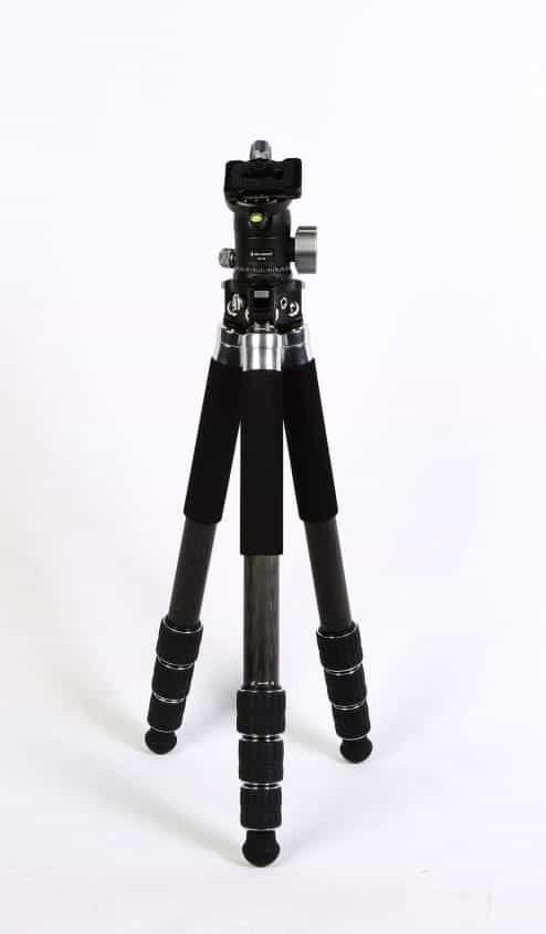 K&F Concept S284C2 Carbon Fiber Three Form Tripod/Mini Pod/Monopod with  BH-35 Ball Head (No Center Column), 4-Section, 6.3-51.2 in. (Payload: 44  lbs.) at KEH Camera