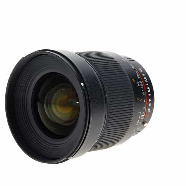 Samyang 16mm f/2.0 ED AS UMC CS Manual APS-C Lens for Pentax K-Mount, Black  {77} at KEH Camera