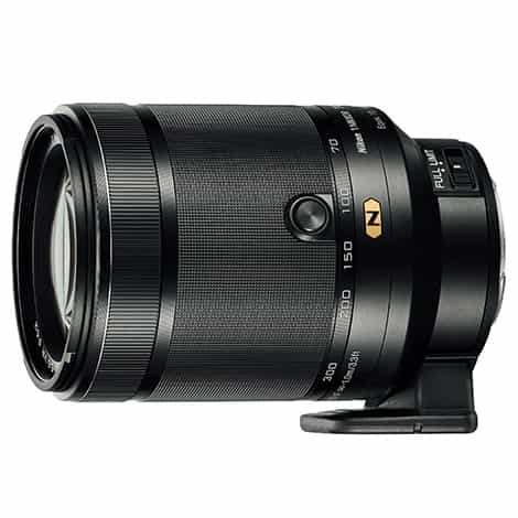Nikon Nikkor 70-300mm f/4.5-5.6 VR Lens for Nikon 1 System CX Format, Black  {62} at KEH Camera