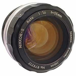 Nikon Nikkor 55mm F/1.2 S Non AI Manual Focus Lens {52} - Used Camera  Lenses at KEH Camera at KEH Camera