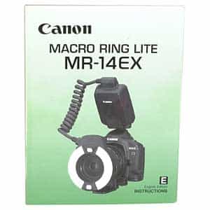 Canon Macro Ring Lite MR-14EX/Twin Lite MT-24EX Instructions at KEH Camera