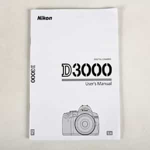 Nikon D3000 Instructions at KEH Camera