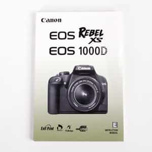 Canon EOS Rebel XS/EOS 1000D Instructions at KEH Camera