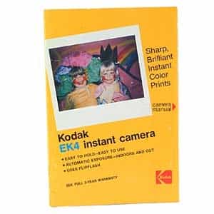Kodak EK4 Instant Camera Instructions at KEH Camera