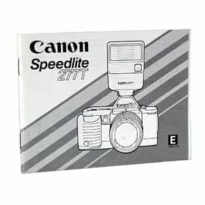 Canon Speedlite 277T Instructions at KEH Camera