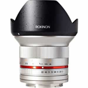 Illustreren Geslaagd Slink Rokinon 12mm f/2 NCS CS Manual Focus Lens for Fujifilm X-Mount, Silver {67}  at KEH Camera