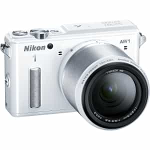 Nikon 1 AW1 Mirrorless Waterproof Underwater Camera, White {14.2MP} with  11-27.5mm F/3.5-5.6 Water, & Shock Proof Lens, White {40.5} at KEH Camera