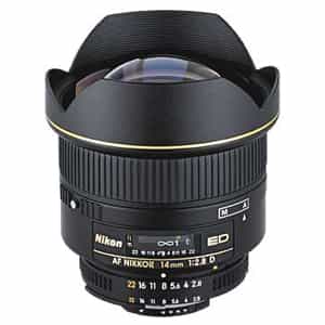 Nikon AF NIKKOR 14mm f/2.8 D ED Autofocus Lens {Rear Gel} Rear Focusing  System at KEH Camera