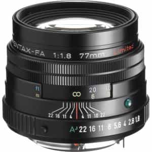 Pentax 77mm F/1.8 SMC FA Limited Black K Mount Autofocus Lens {49} at KEH  Camera