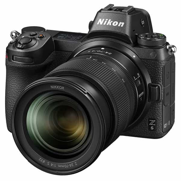 Nikon Z6 Mirrorless FX Camera {24.5MP} with Z 24-70mm f/4 S Lens, Black  {72} at KEH Camera