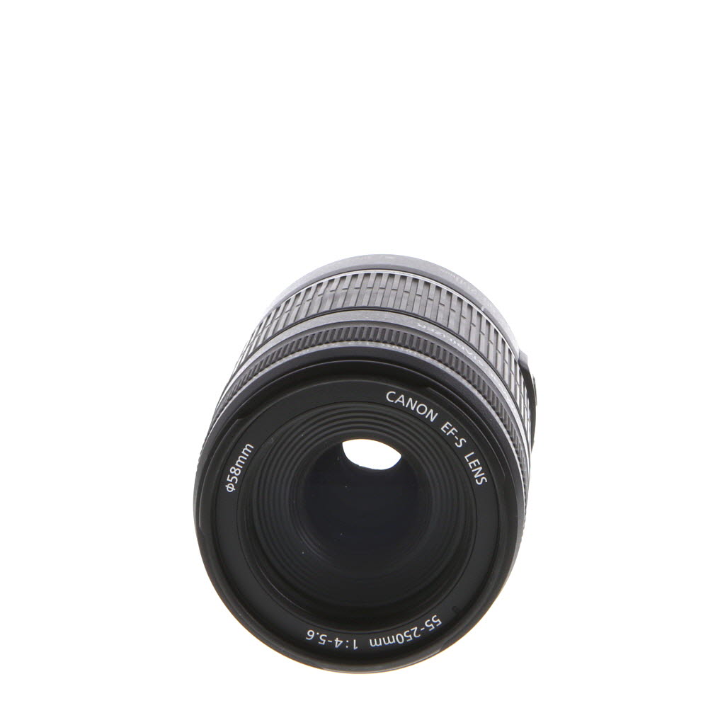 Canon EF-S 55-250mm f/4-5.6 IS STM Autofocus APS-C Lens, Black {58} at KEH  Camera