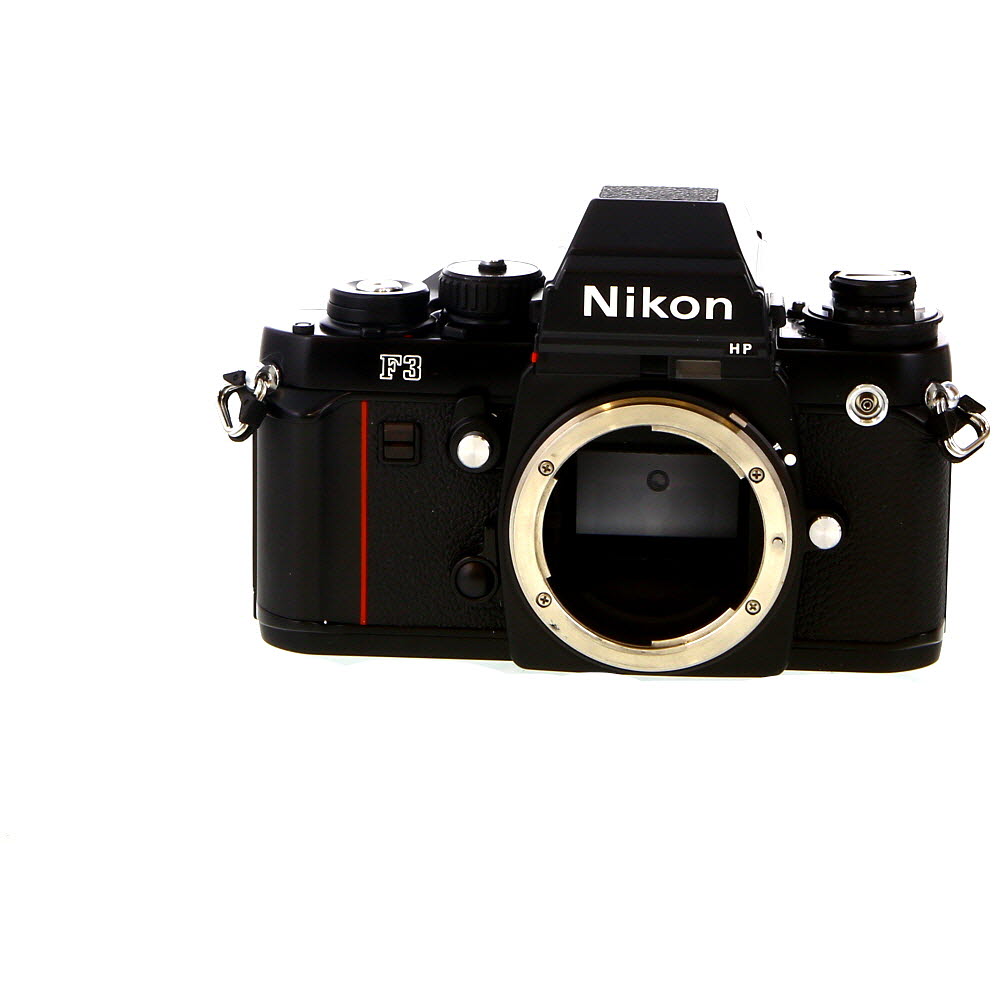 Nikon F3 35mm Camera Body, Black with DE-2 Prism Finder at KEH Camera