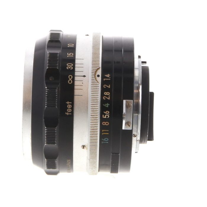 Nikon 5.8cm (58mm) f/1.4 Nikkor-S Non AI Nippon Kogaku (NPK), Early, PAT  Pend Manual Focus Lens {52} at KEH Camera