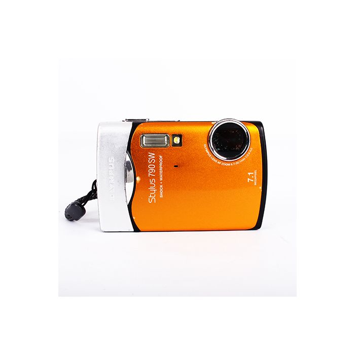 Olympus Stylus 790 SW Orange Digital Camera {7.1MP} at KEH Camera