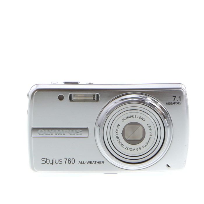Olympus Stylus 760 AW Silver Digital Camera {7.1MP} at KEH Camera