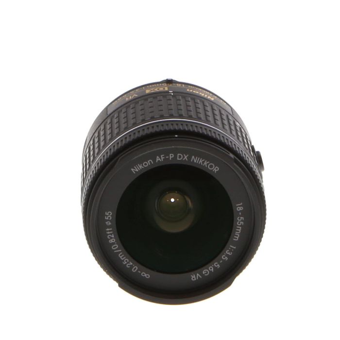 Nikon AF-P DX Nikkor 18-55mm f/3.5-5.6 G VR Autofocus APS-C Lens for  F-Mount, Black {55} at KEH Camera
