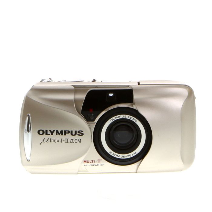 Olympus [mju:]-II ZOOM 80 All-Weather 35mm Camera, Silver with 35-80mm Lens  (European Version of Infinity Stylus Epic Zoom 80) at KEH Camera