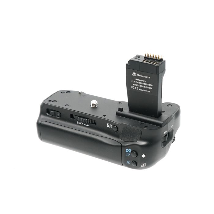 Powerextra C750D/760DB Battery Grip (For Canon EOS Rebel T6i, T6s, EOS 750D,  760D) at KEH Camera