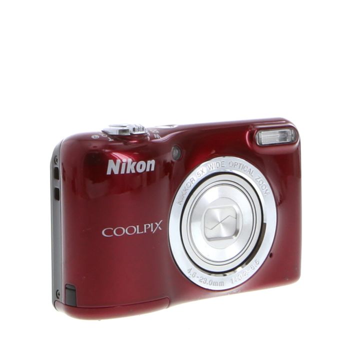 Nikon Coolpix L29 Digital Camera, Red {16.1/P} Requires 2/AA at KEH Camera