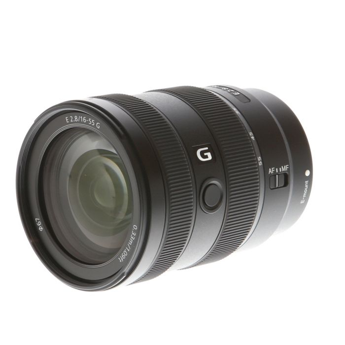 Sony 16-55mm f/2.8 G AF E-Mount Lens Black {67} SEL1655G at KEH Camera