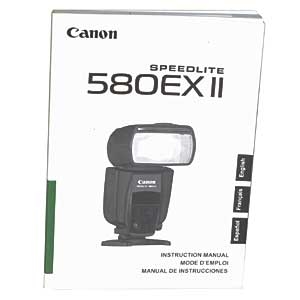Canon Speedlite 580EX Instructions at KEH Camera